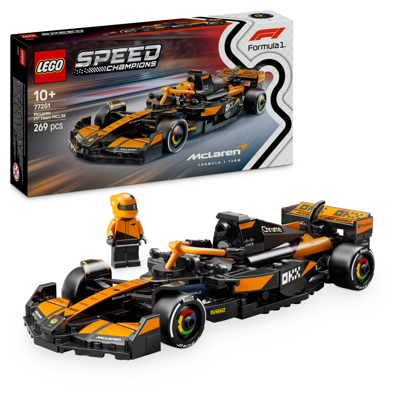 Lego Speed Champions Mclaren F Team Mcl Racerbil Fordonsset Med