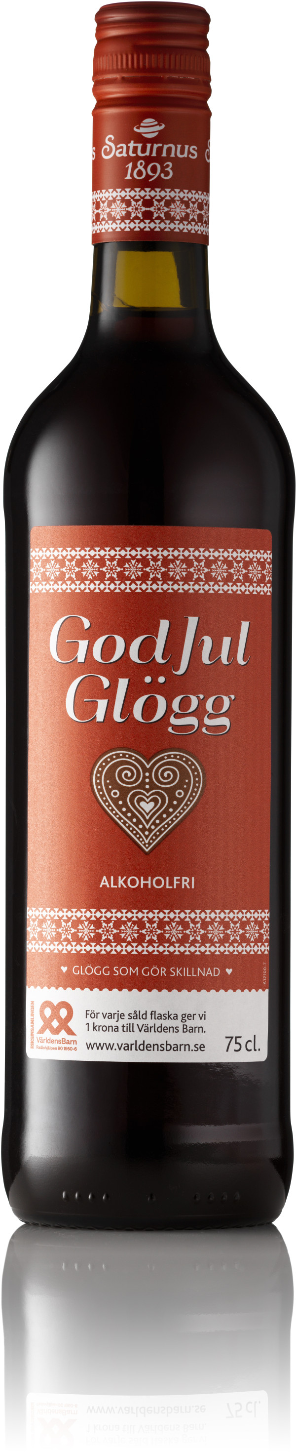 God Jul Glögg Röd Alk.Fri SATURNUS EKO